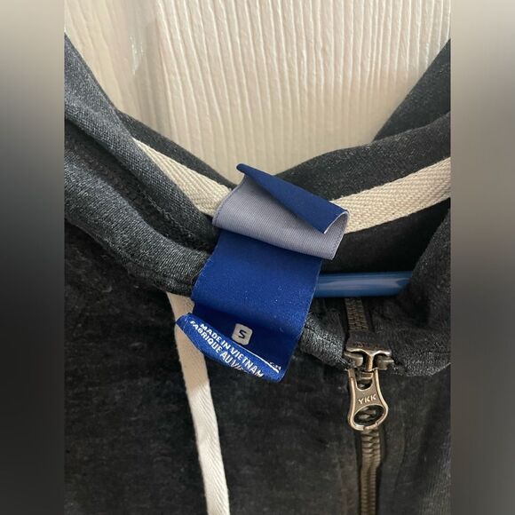 Nike Dark Heathered Gray Sportswear Gym Vintage Zip Hoodie Size Small EUC - Picture 2 of 5